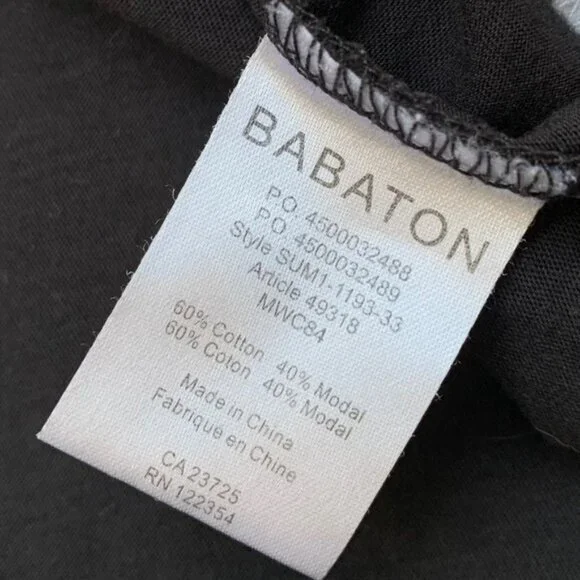 Aritzia Babaton Women's Top T-shirt Tee 3/4 Length Sleeve Cotton Blend Size XS - Picture 10 of 12